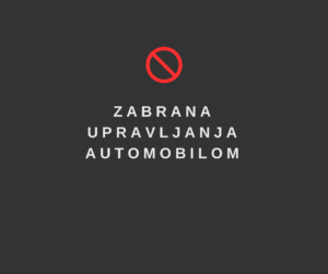 Zabrana upravljanja automobilom